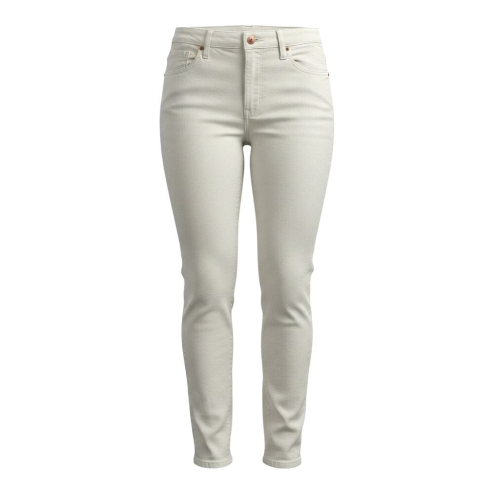 1822 Denim Womens White Skinny Jeans Size 14 Stretch Casual Pants